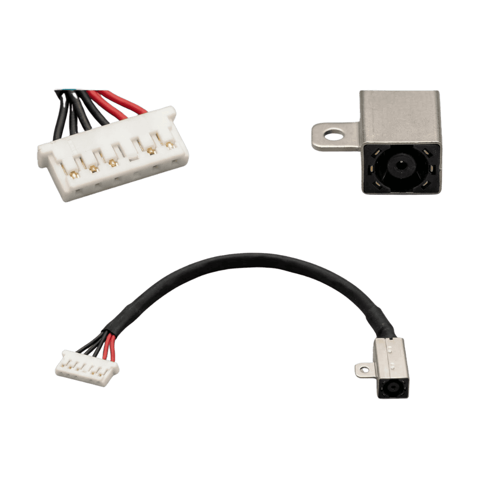 Pin jack de carga interno para laptop dell inspiron serie 3500 con cable