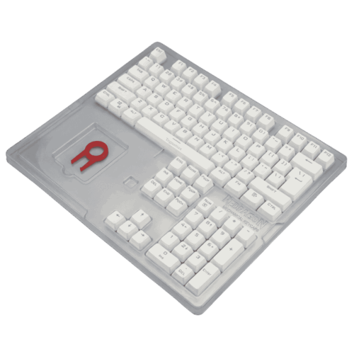 Juego De Teclas Keycaps Para Teclado Mecánico Set Blanco Y Negro