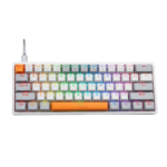 Teclado mecanico gamer redragon akali formato 60 porciento con teclas de colores