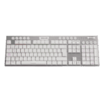 Teclado mecanico inalambrico redragon horus de color blanco y tamano completo
