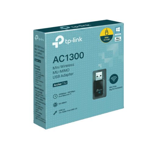 Adaptador De Red USB TP-Link Archer T3U Mini AC1300 Dual Band