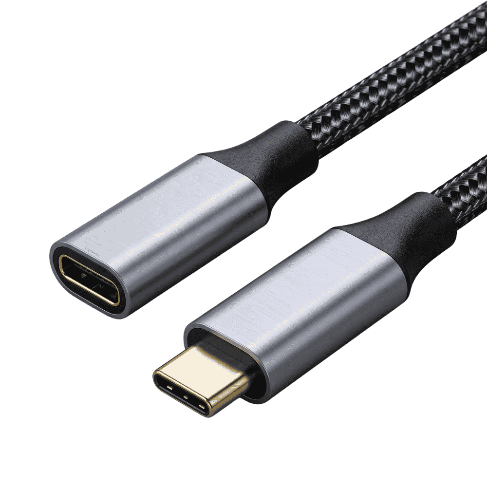 Cable Extensión USB Tipo C Macho A Hembra 2 Metros Carga Rápida 240W