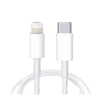 Cable de carga tipo c a iphone color blanco para celular
