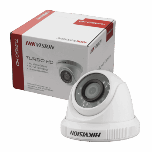 Cámara De Seguridad Domo Plástica Hikvision 1080p Turbo HD