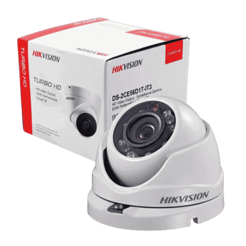 Cámara De Seguridad Domo Metálica Hikvision 1080p Turbo HD Exterior