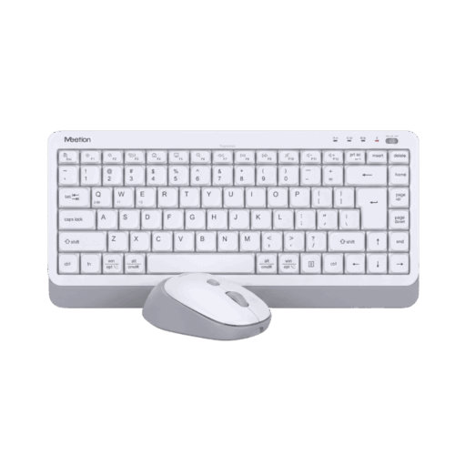 Combo Teclado Y Mouse Inalámbrico Meetion Mini 5000 Blanco