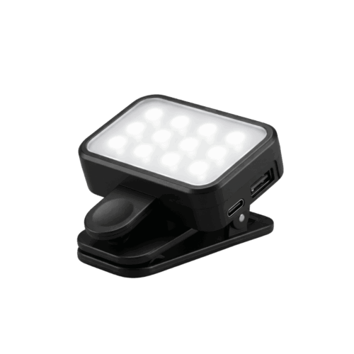 Luz LED Recargable Rectangular Para Celular Y Laptop Con Clip