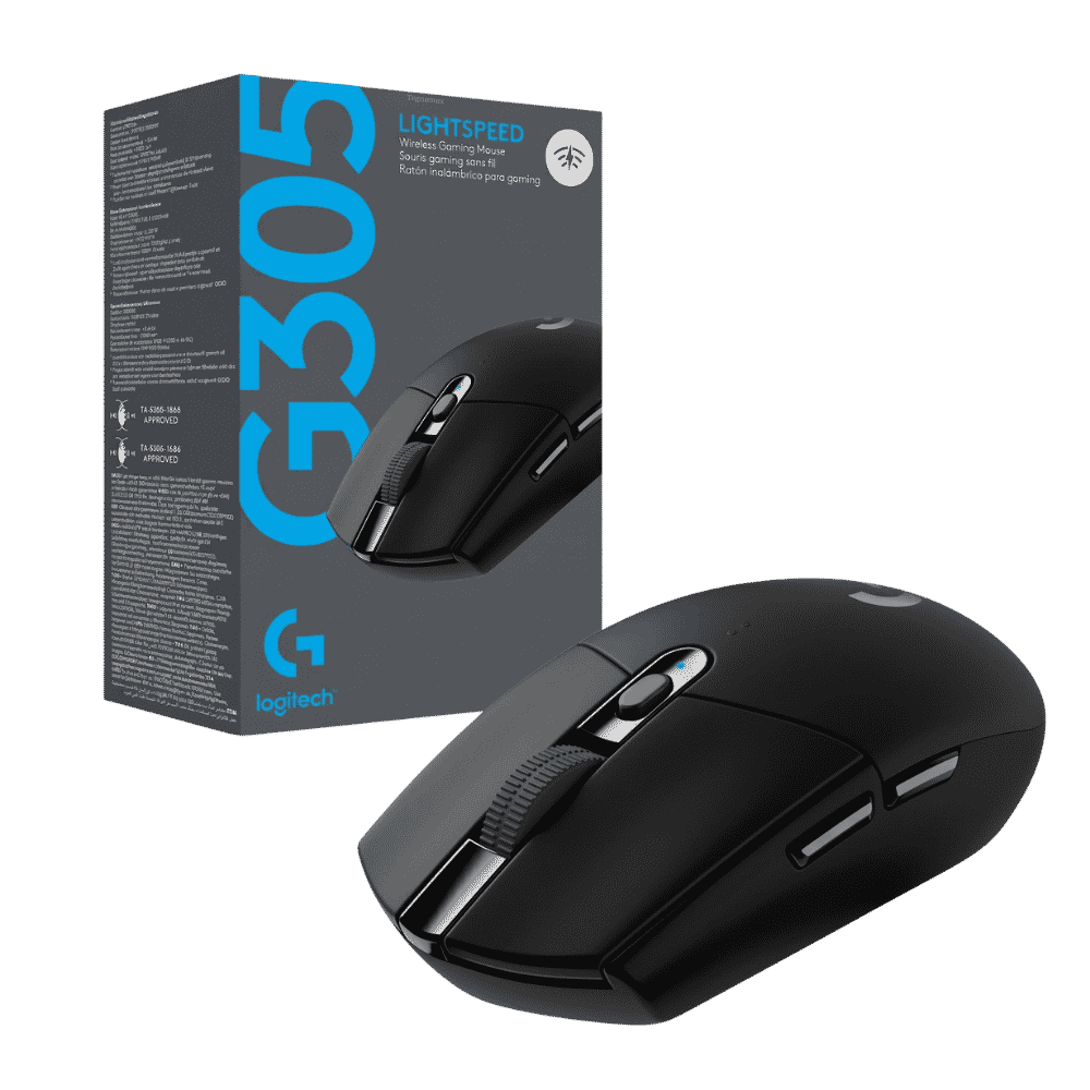 Mouse logitech g305 inalambrico disponible en colores blanco y negro para juegos