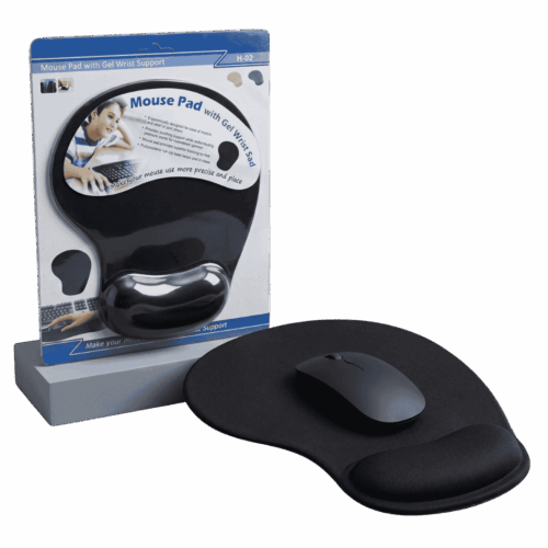 Alfombrilla Ergonómica Pad Mouse Con Gel Económico Blíster