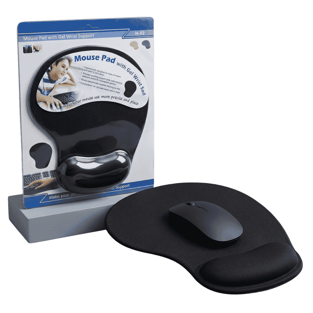 Alfombrilla Ergonómica Pad Mouse Con Gel Económico Blíster