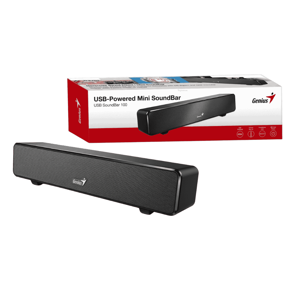 Parlante Barra De Sonido Genius Soundbar 100 USB Estéreo Negro