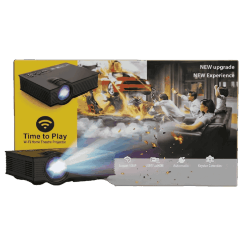 Proyector Inteligente Android UC68 Wi-Fi HDMI 1100 Lúmenes Lámpara LED