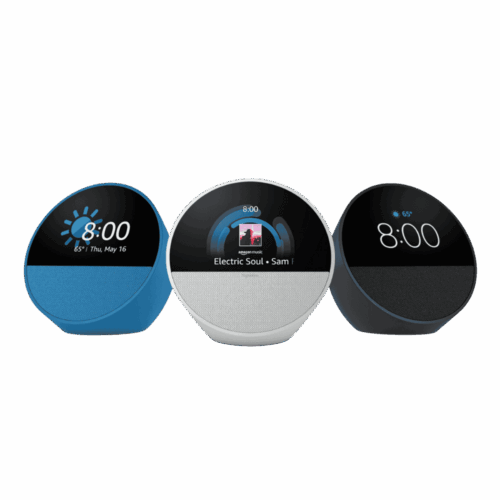 Altavoz Inteligente Reloj Alexa Echo Spot Con Pantalla Asistente Voz