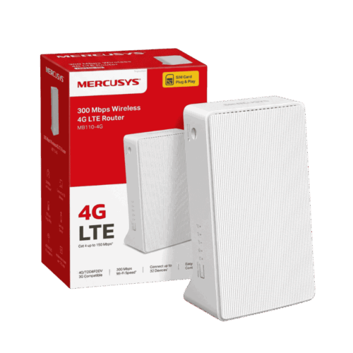 Router Inalámbrico Mercusys MB110-4G LTE N300 Con Ranura SIM