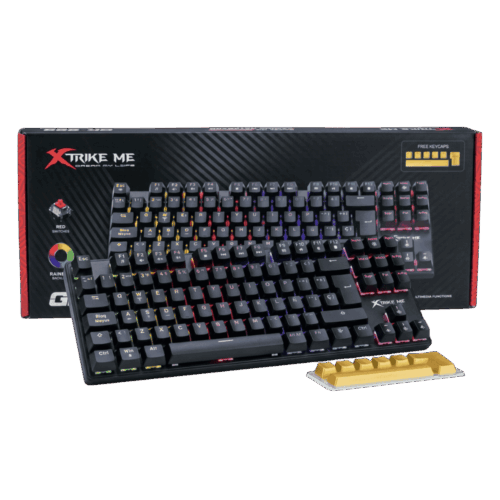 Teclado Gamer Mecánico Xtrike Me GK989 70% Switch Rojo Español Ñ