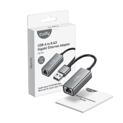 Adaptador Cudy UE10A USB A RJ45 Red Gigabit Ethernet Internet