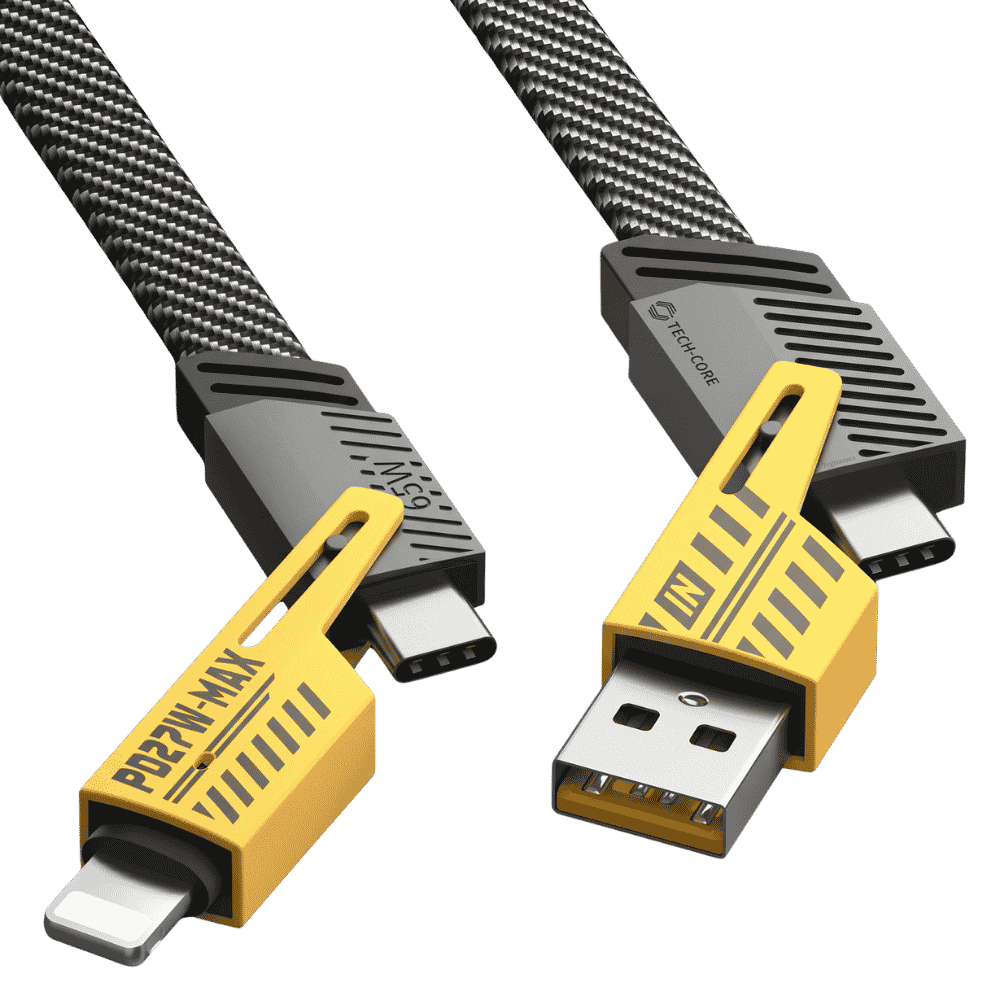 Cable De Datos Y Carga 4 En 1 Puntas Metálicas Alta Resistencia