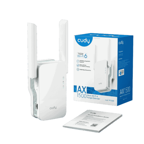 Extensor De Rango Cudy AX1500 Mesh WiFi 6 Repetidor Red Gigabit