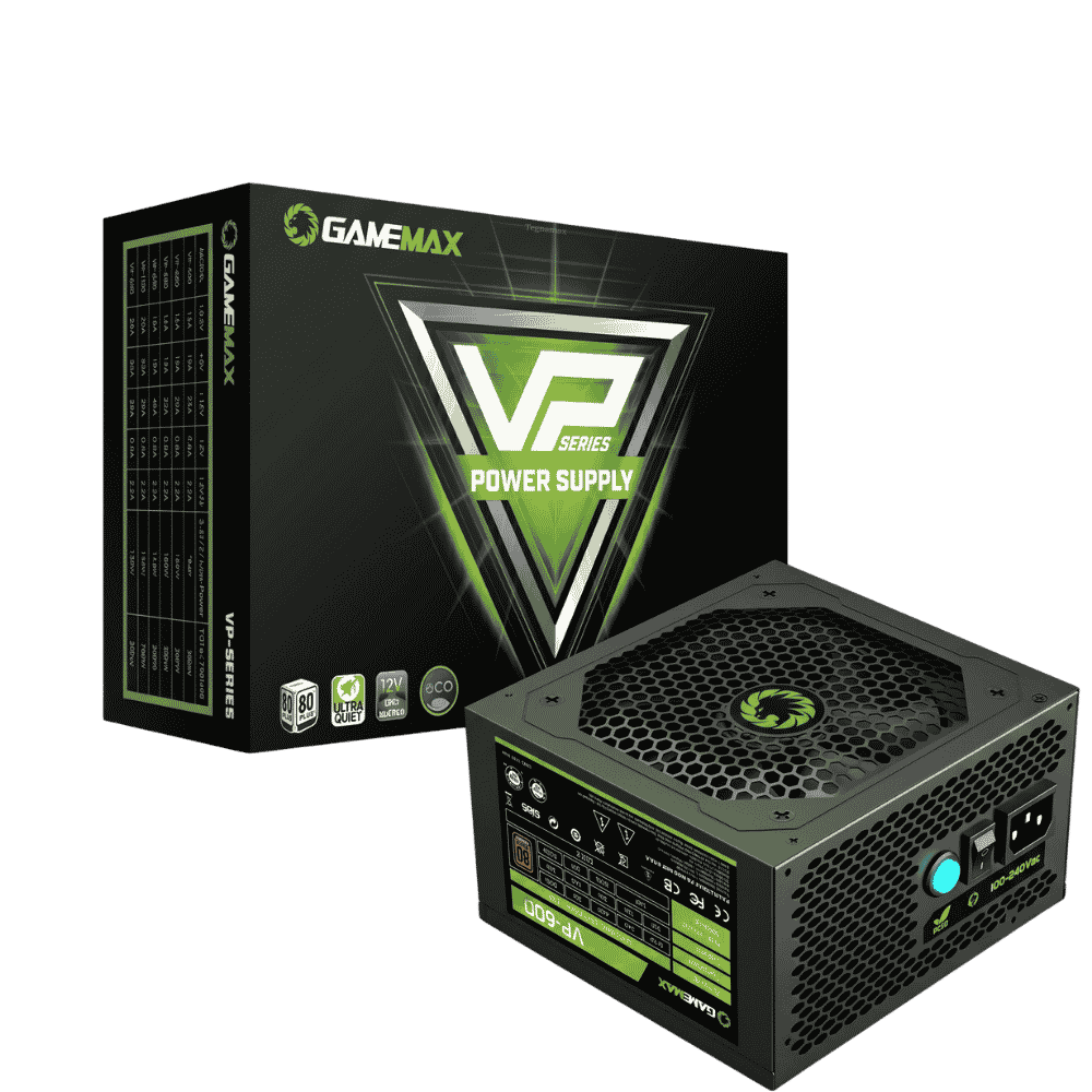 Fuente De Poder Gamemax 600W Reales ATX Para Computadora PC Gamer