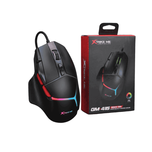 Mouse Gamer Xtrike Me GM-415 Alámbrico 8000 DPI 8 Botones Óptico