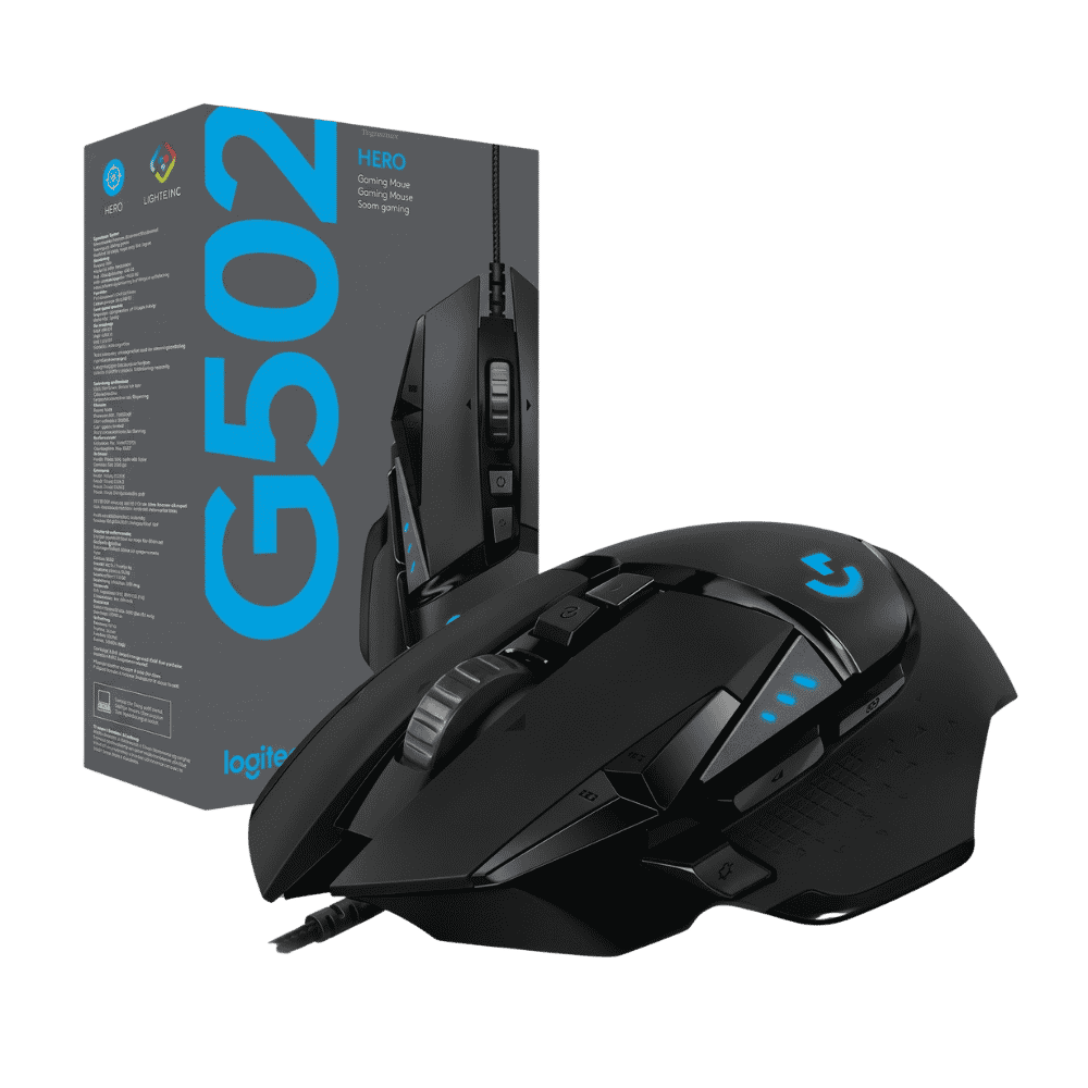 Mouse Gamer Logitech G502 Hero USB 16000 DPI RGB Ajustable