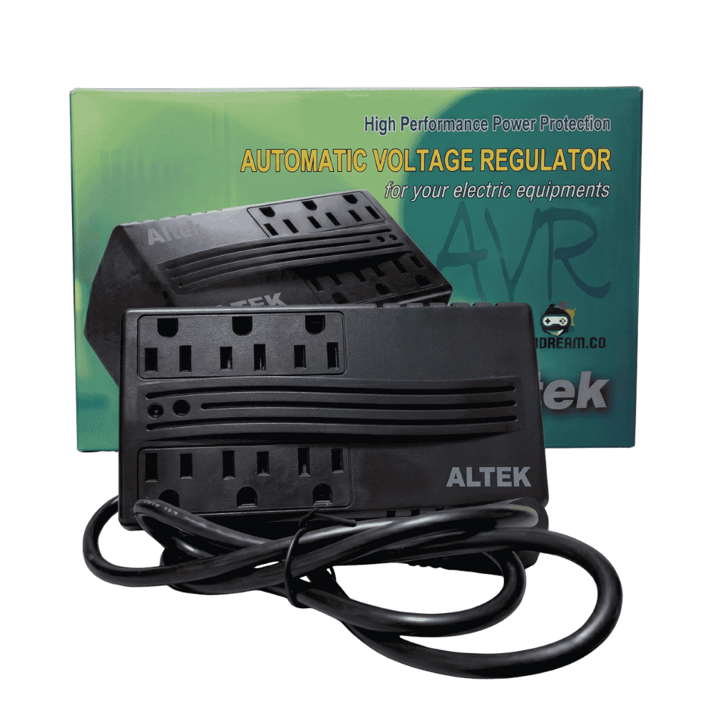 Regulador De Voltaje Altek 2000VA 8 Tomas Protección Eléctrica