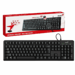 Teclado genius smart kb100 usb negro con diseño clasico para tareas de oficina