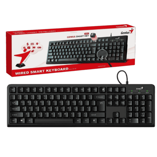 Teclado Genius Smart KB-100 Negro USB Clásico Teclas Personalizables