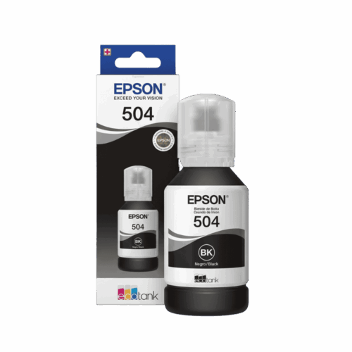 Botella De Tinta Epson 504 Negra Original EcoTank L4150 L4160