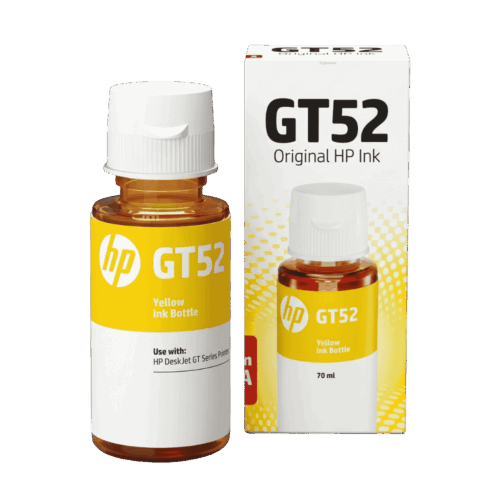 Botella De Tinta HP GT52 Amarilla Original Smart Tank Ink Tank