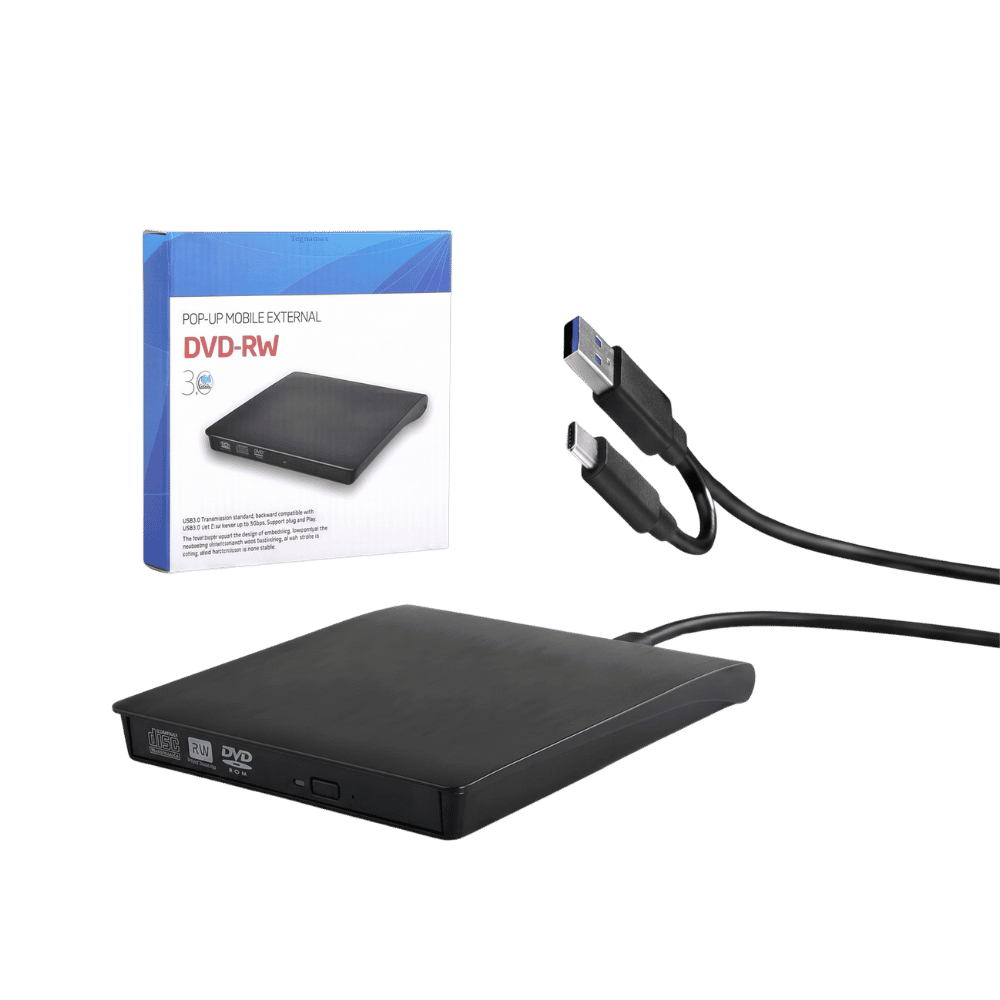 Unidad De DVD Externo USB 3.0 Lector Quemador Portátil Slim PC