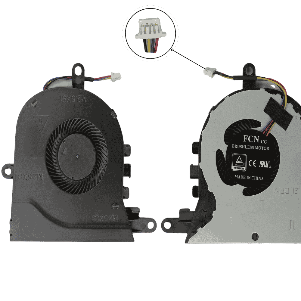 Ventilador Cooler Para Laptop Dell Vostro 3480 Inspiron 3493 4 Pines