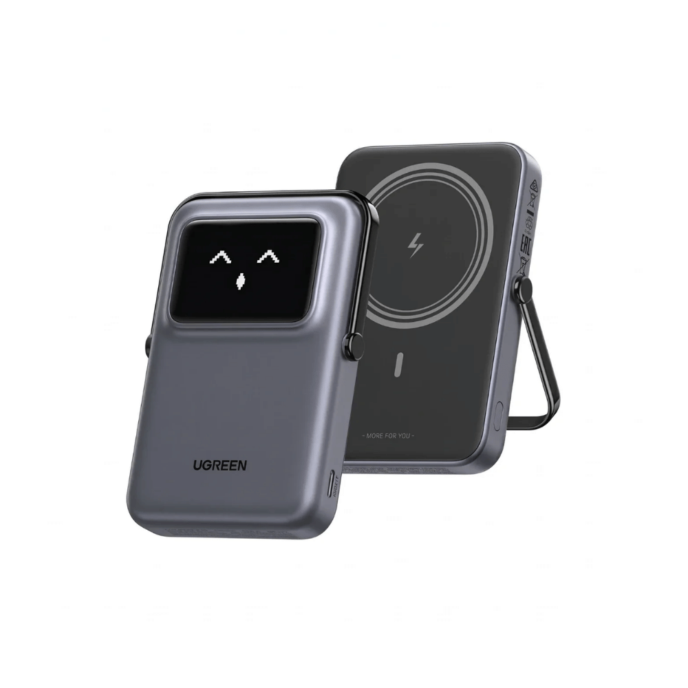 Batería Portátil UGREEN Uno PB572 10000mAh 20W MagSafe con Pantalla de Robot