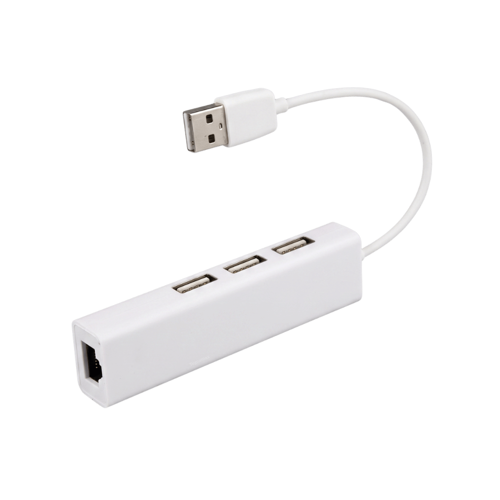 Adaptador USB RJ45 con hub expansor integrado para tu tienda online Tegnamax