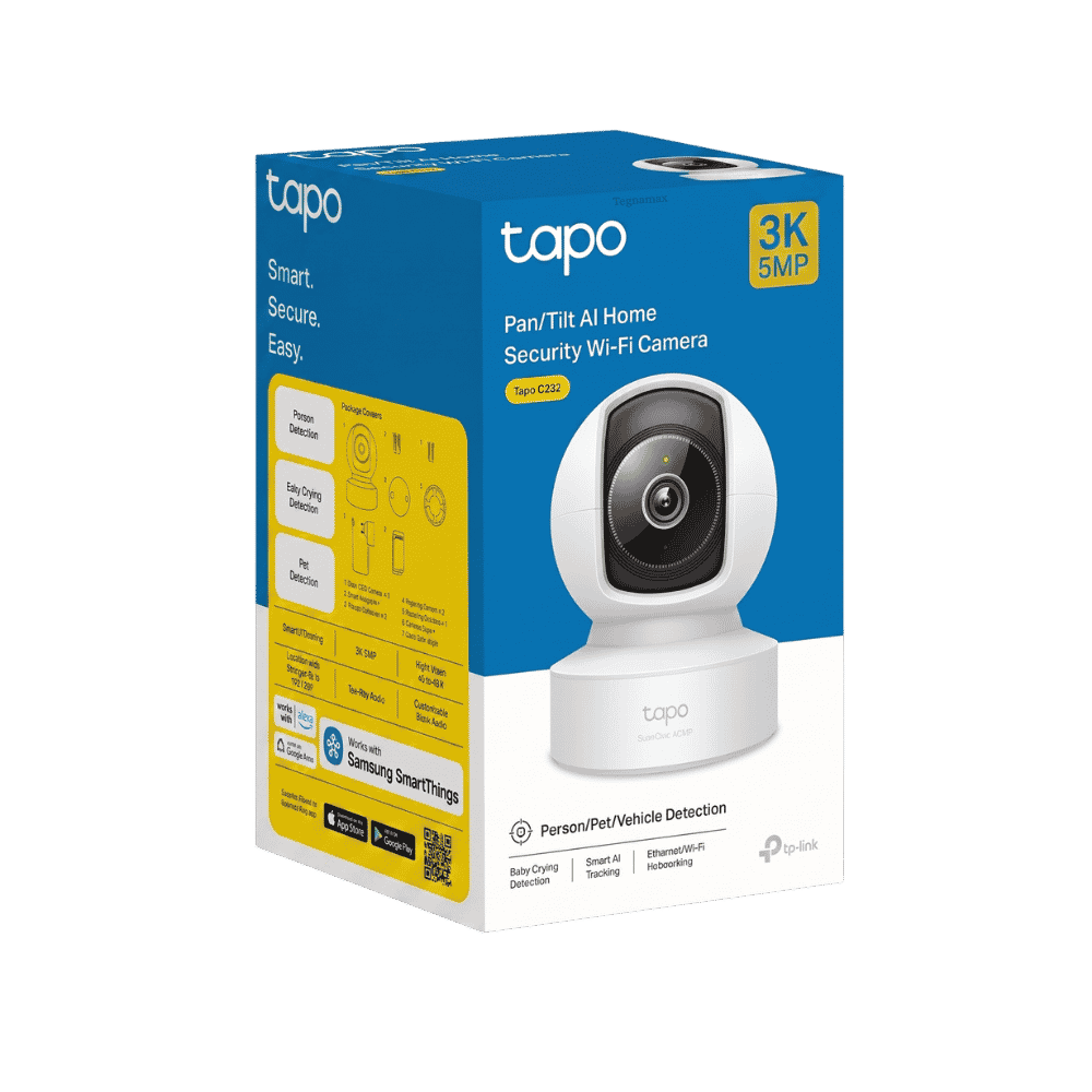 Cámara Tapo C232 WiFi 3K 5MP 360° con Audio Bidireccional en vista principal