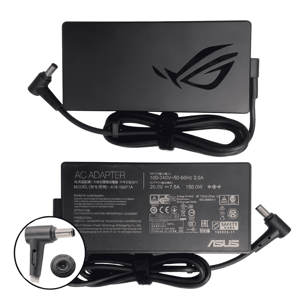 Cargador ASUS Gamer 150W 20V 7.7A Punta 6.0 x 3.7 mm en vista principal