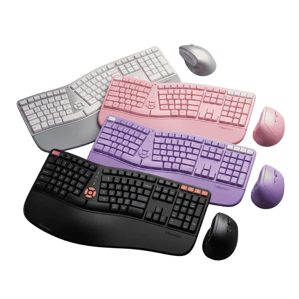 Combo Ergonómico Teclado y Mouse Wireless Meetion MT-Director