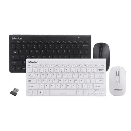 Combo Meetion MINI4000 Teclado y Mouse Inalámbrico Blanco o Negro
