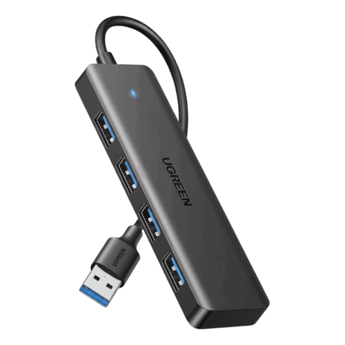 Hub Ugreen CM219 25851 USB 3.0 de 4 Puertos 5 Gbps Negro