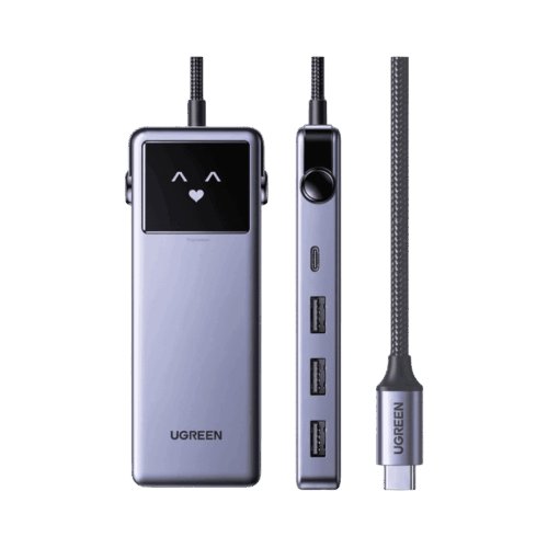 Hub Ugreen Uno CM888 45155 USB-C 7 en 1 con Pantalla
