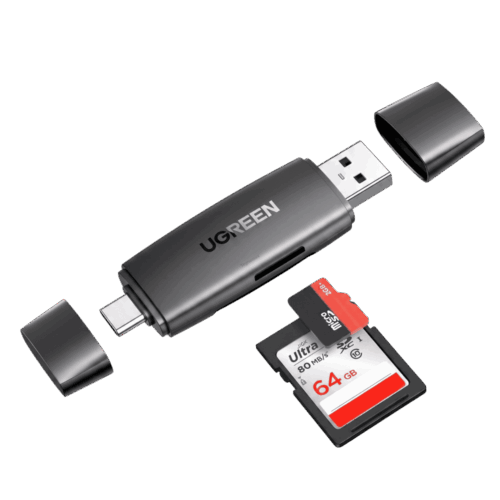 Lector de Memorias Ugreen CM304 50706 USB-C y USB 3.0 SD TF