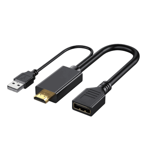 Adaptador Activo HDMI a DisplayPort con Alimentación USB para Monitor