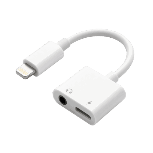 Adaptador Lightning a Dos Para Conexion de Equipos