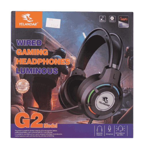 Audífono Gamer AN-GM123F con Conexión Auxiliar y USB para Energía