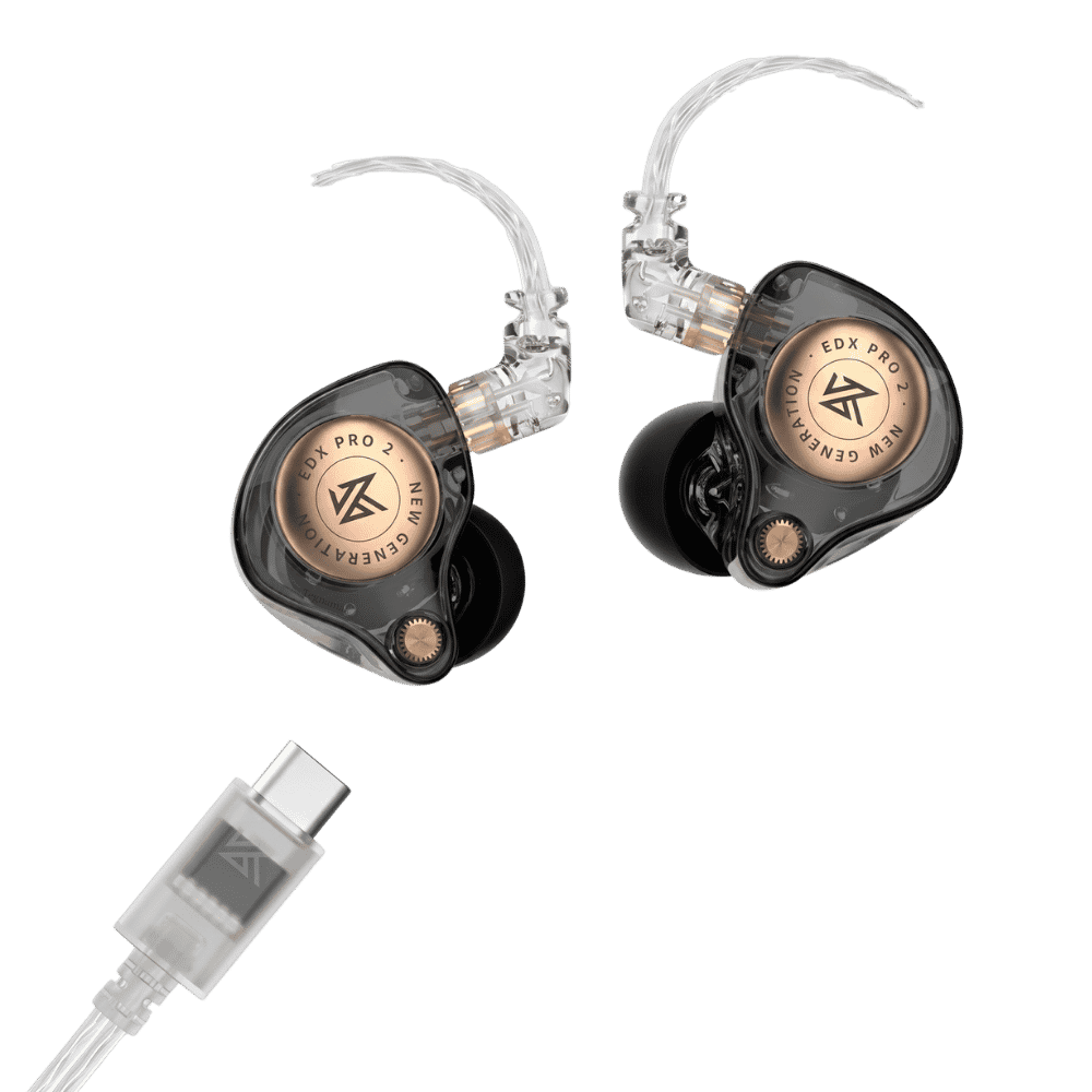 Audífonos KZ con cable desmontable y conector USB-C