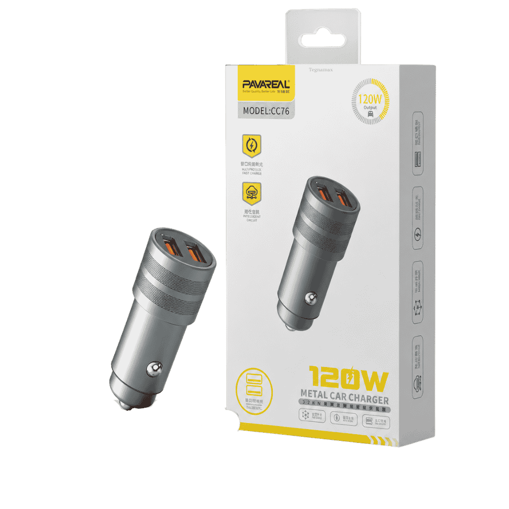 Cargador para Auto Pavareal CC76 con 2 Puertos USB