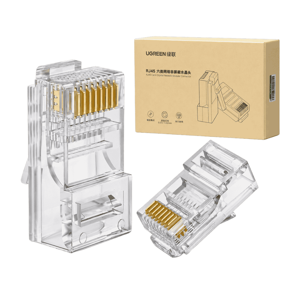 Conectores UGREEN RJ45 Cat6 NW120 60558 - Pack 100 Unidades