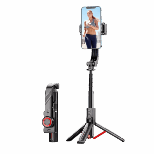 Trípode Estabilizador C08 de 86 cm con Control Bluetooth para Android y iOS