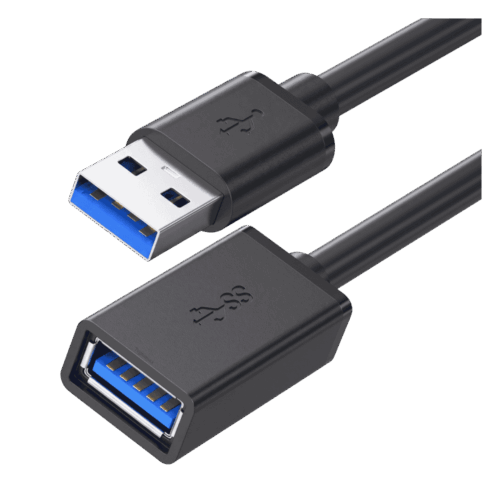 Cable de Extensión USB 3.0 Tipo A Macho a Hembra de 1,5 m Negro