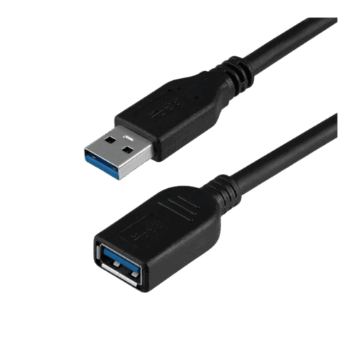Cable de Extensión USB 3.0 Tipo A Macho a Hembra de 3 m Negro